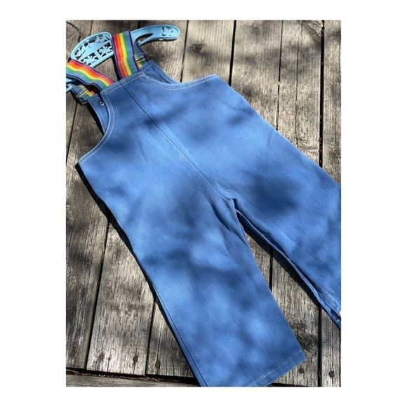 Vintage Little Rascals Overalls Cotton Velvet Rainbow Pride Retro - Picture 8 of 9